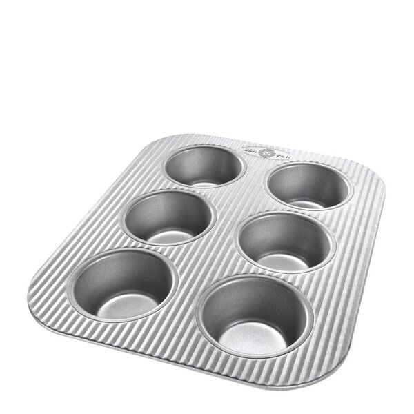 USA Pan Muffinsform 6 muffins aluminisert stål