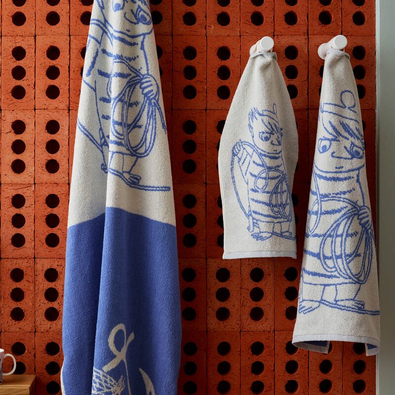 MoominArabia Mummi håndkle 50x70 cm Tootikki blå