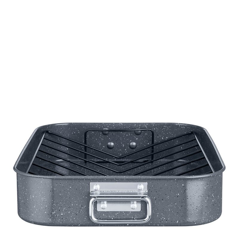 Denby Quantanium Finish stekebrett med rist 41,6x31,8x7,6 cm