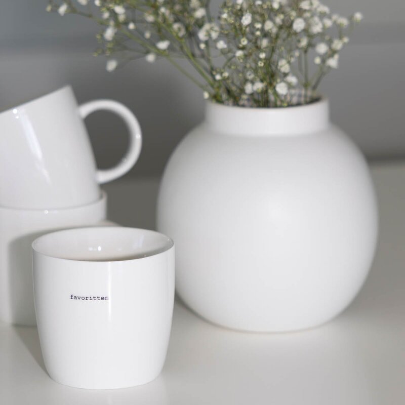 Sögne Home Krus favoritten 30 cl hvit