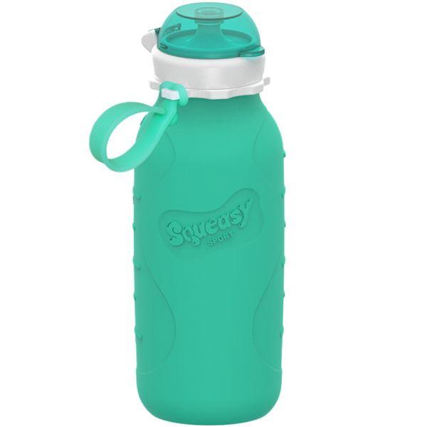 Squeasy Sport drikkeflaske/klemmepose 473ml aqua blue
