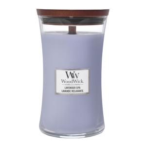 WoodWick Hourglass duftlys stor lavender spa