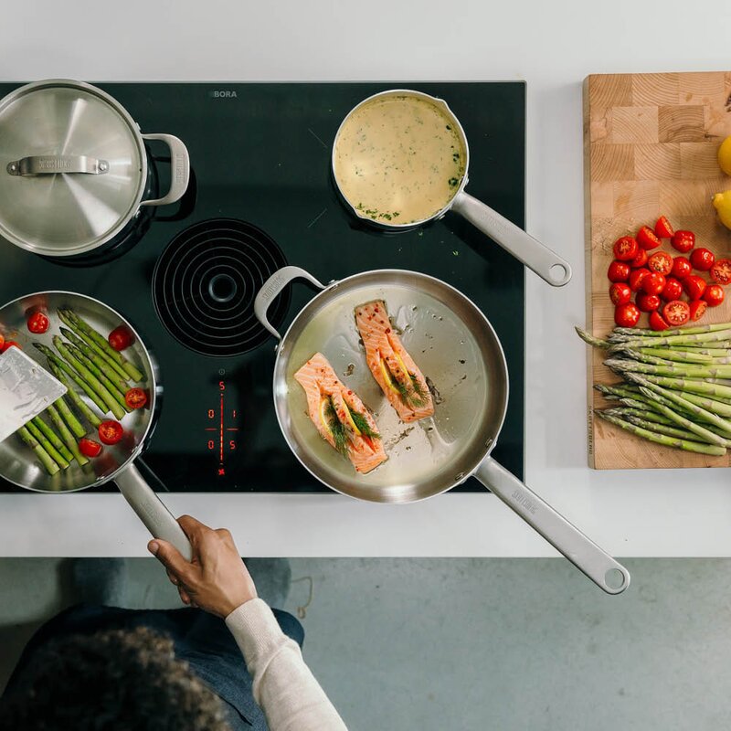 Skottsberg Kasserolle med lokk 16 cm/1,5L rustfritt stål