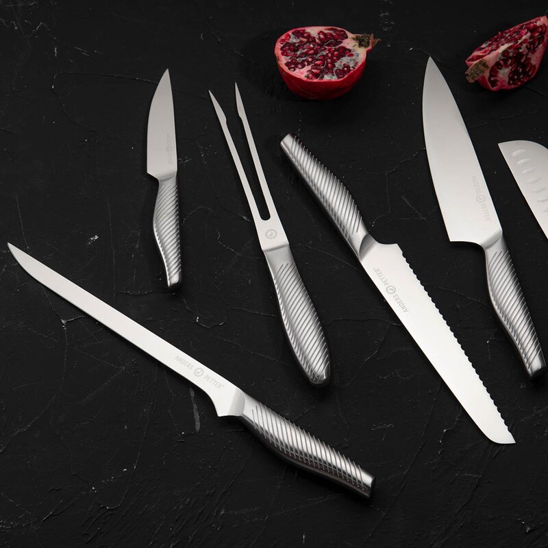 Anders Petter Brødkniv 33,5 cm børstet stål