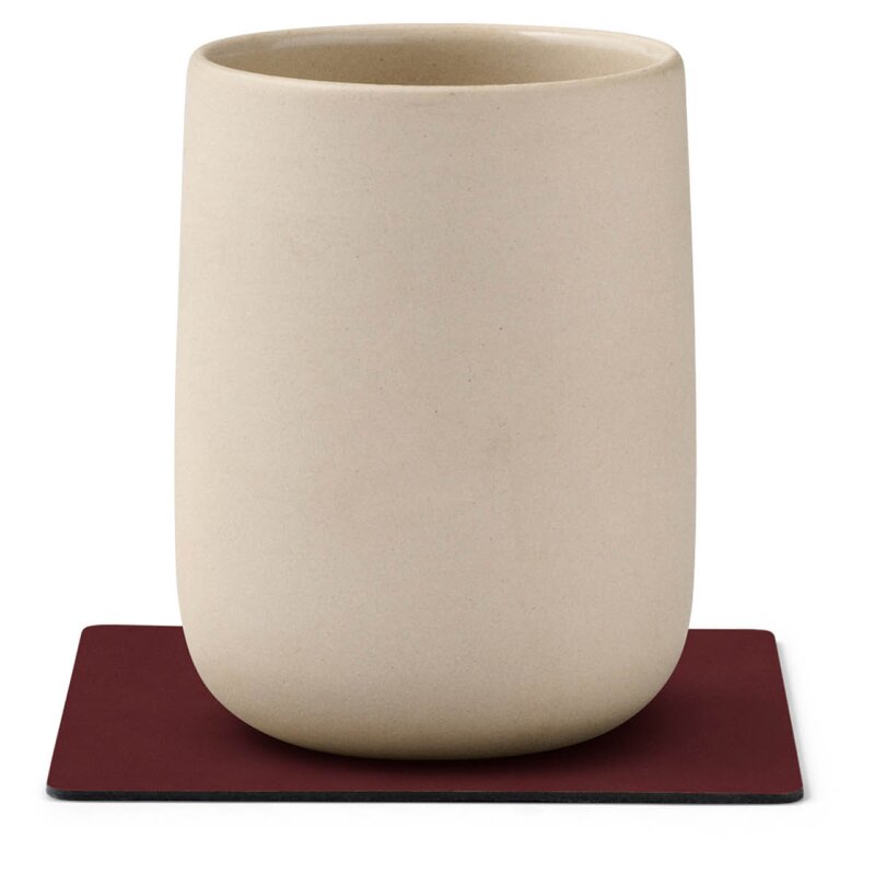 LIND DNA Nupo Square glassbrikke 10x10 cm Burgundy