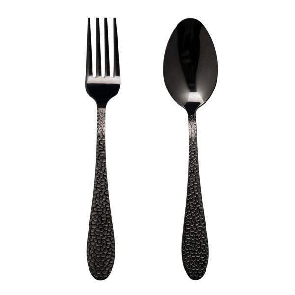 Vargen & Thor Frost dessertbestikk 8 deler svart