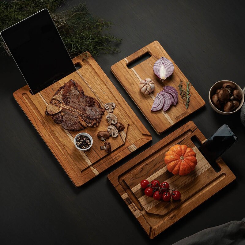 Tramontina Skjærebrett i tre 3 deler teak