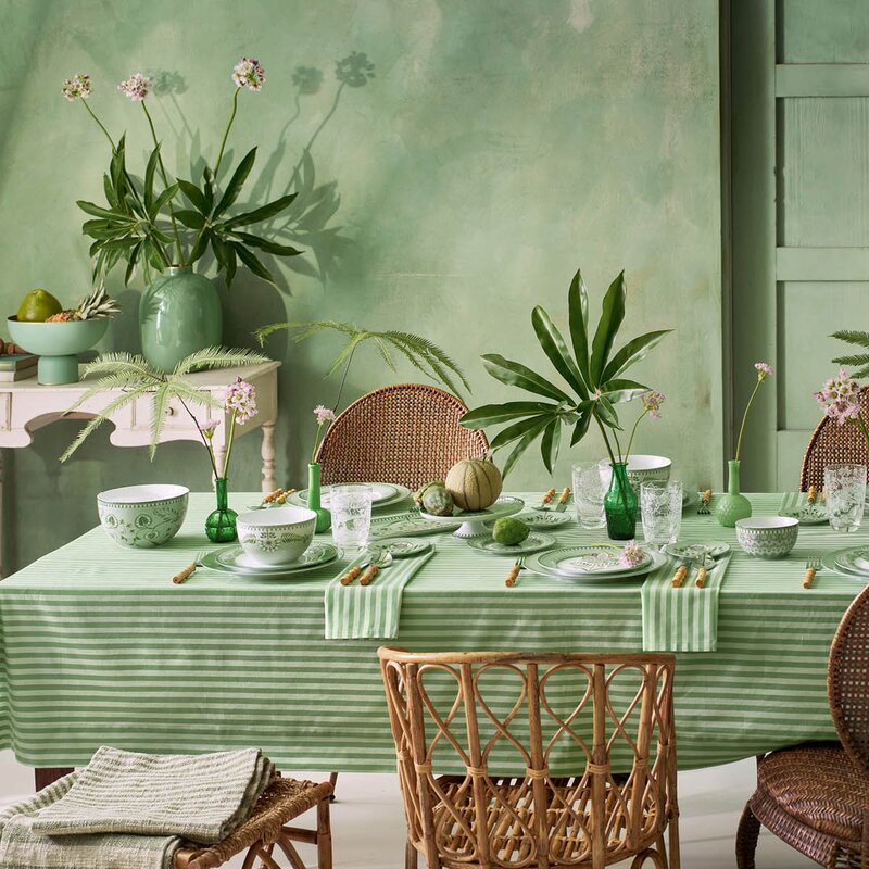 Pip Studio Lilly & Lotus krus stor 36,5 cl lysegrønn