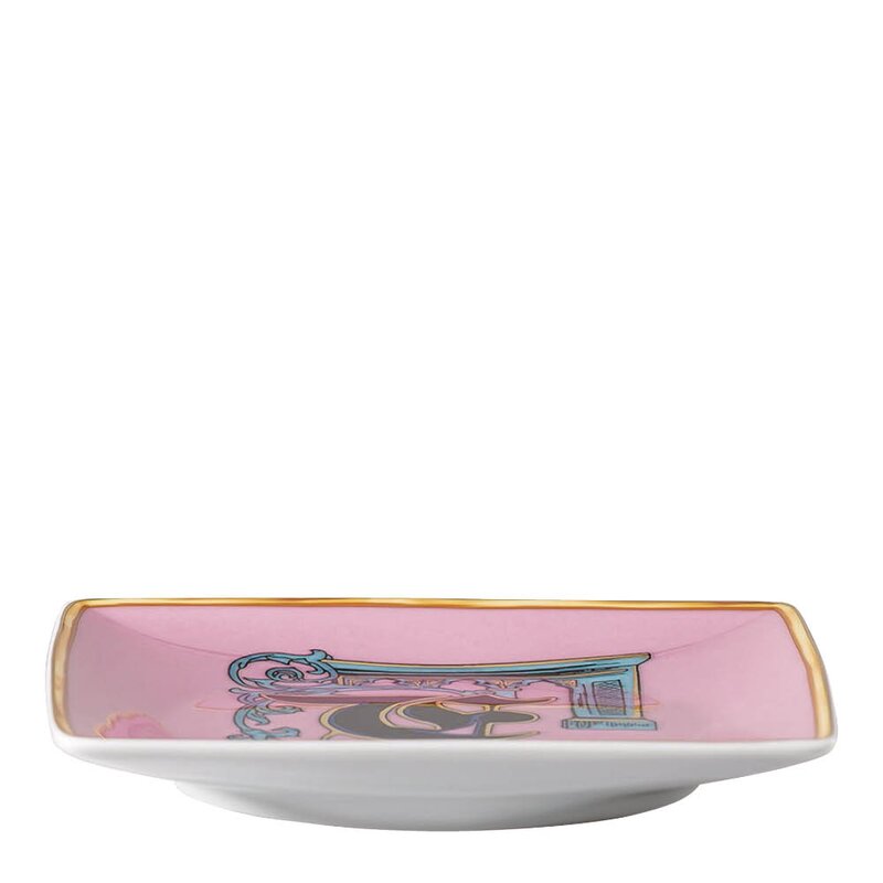 Versace Alphabet skål 12 cm kvadratisk F