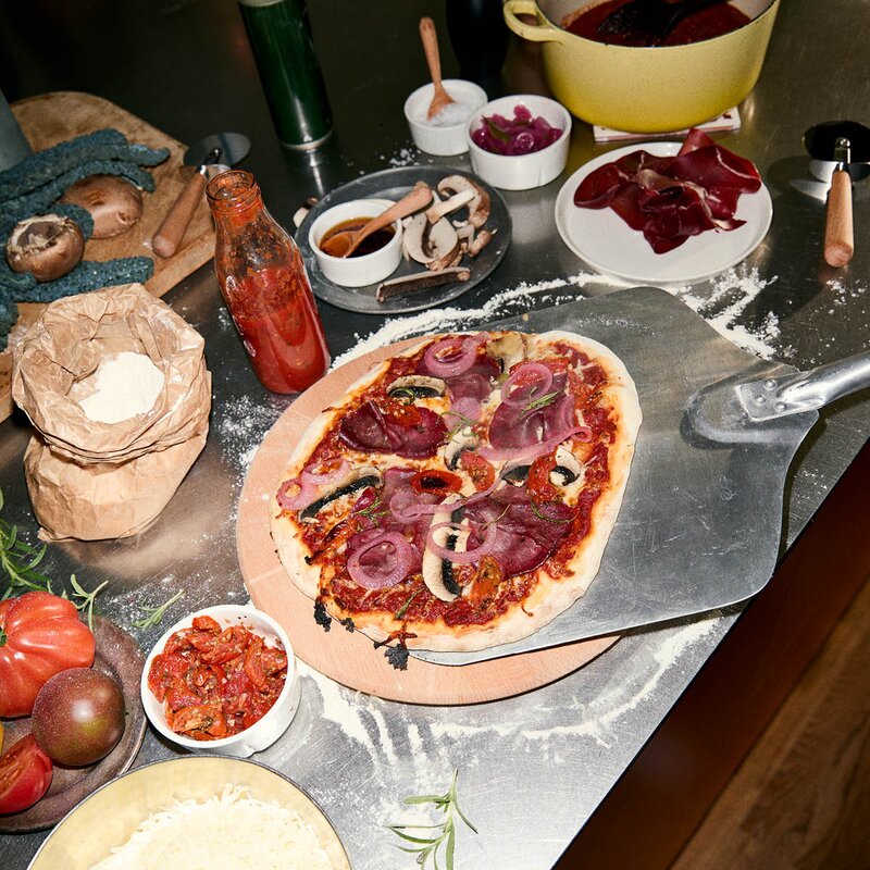 Rosendahl Grand Cru pizzabrett 35 cm og skjærer