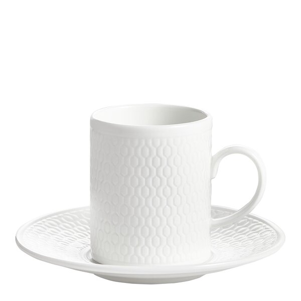 Wedgwood Gio espressokopp & asjett hvit