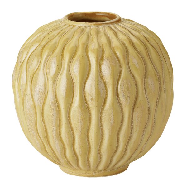 Knabstrup Keramik Solum vase 8,5 cm ochre