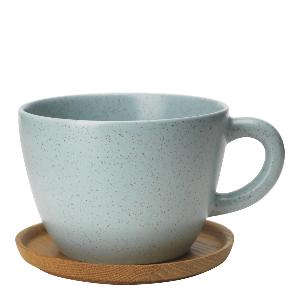 Höganäs Keramik Krus 50 cl med trefat frost