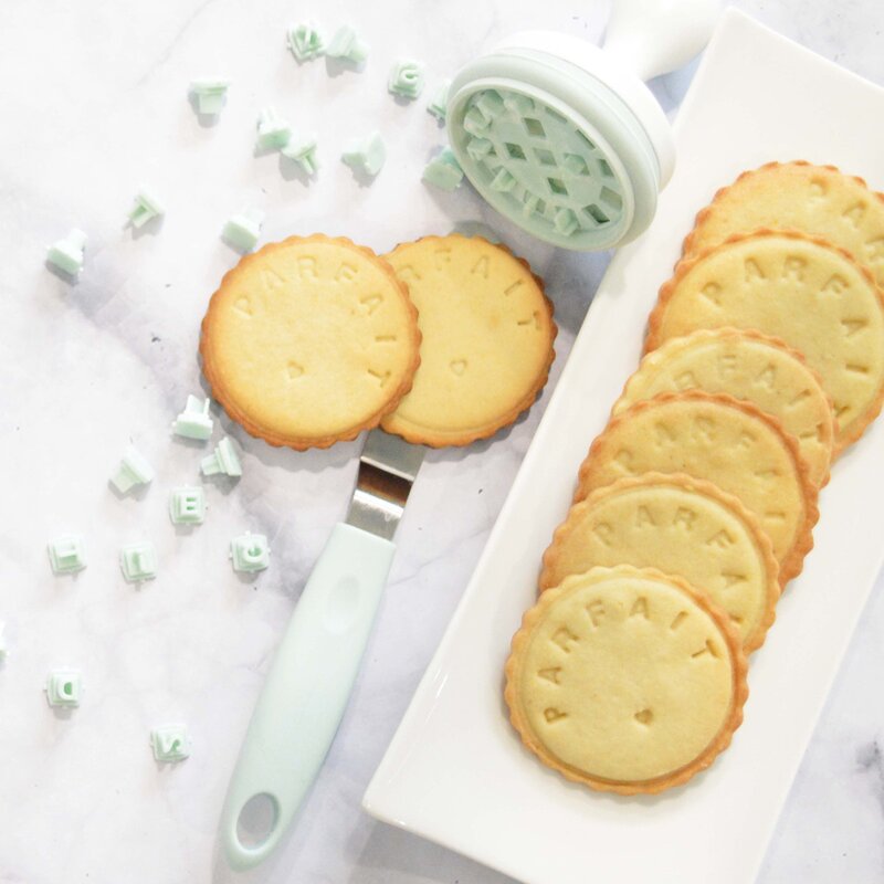 ScrapCooking Kakestempel bokstaver og tall 36 stk blank