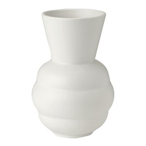 Knabstrup Keramik Tortus Archie No.1 vase 21 cm hvit