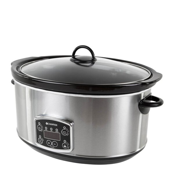 CHAMPION Slowcooker 6,5L 320W SC210 rustfri