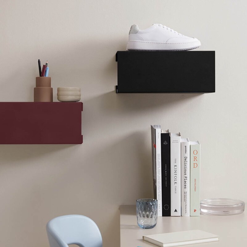 ReCollector BoxShelf hylle 35x25x15 cm Maroon Red