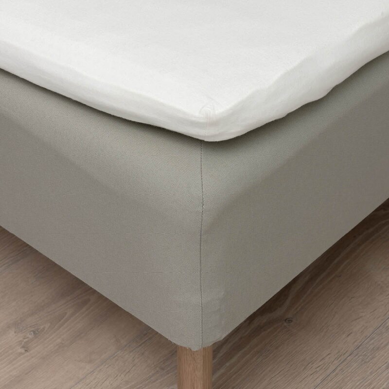 Høie Flanell formsydd laken 90x200x25 cm krem