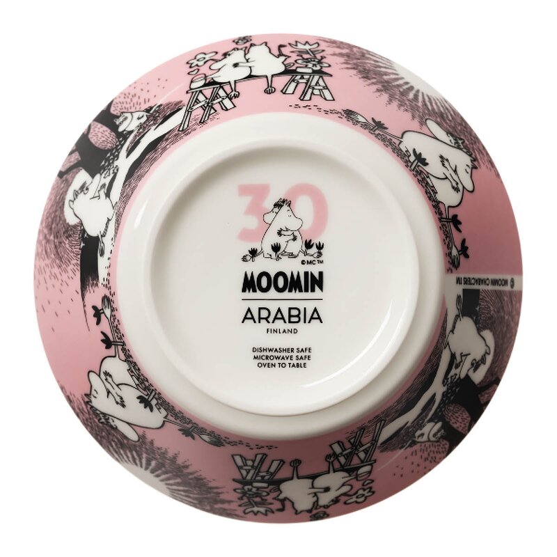 MoominArabia Frokostbolle 15 cm Kjærlighet rosa 30 år