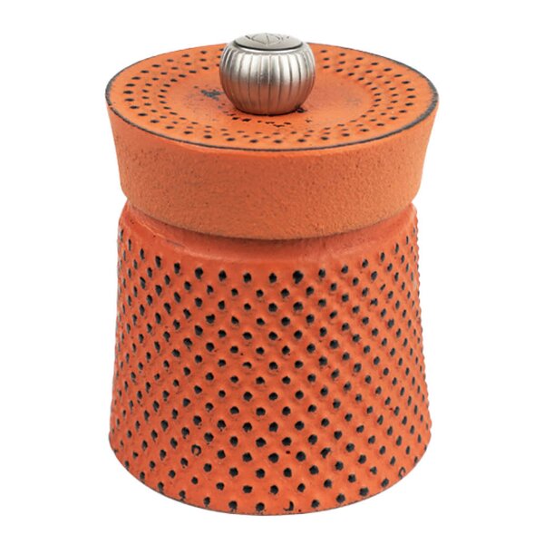 Peugeot Bali pepperkvern i støpejern 8 cm oransje 