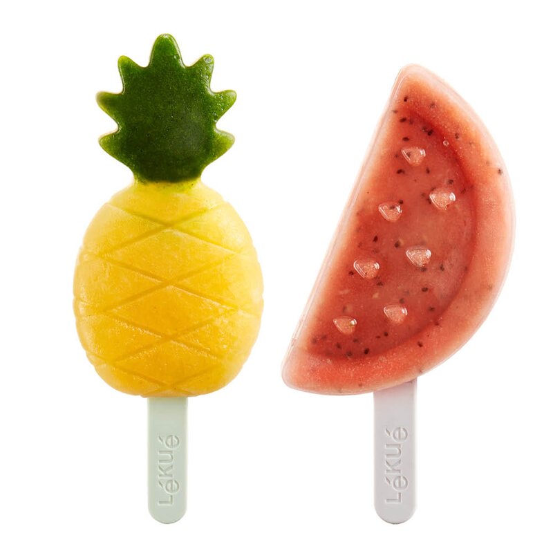 Lékué Tropisk iskremform 4 stk melon/ananas