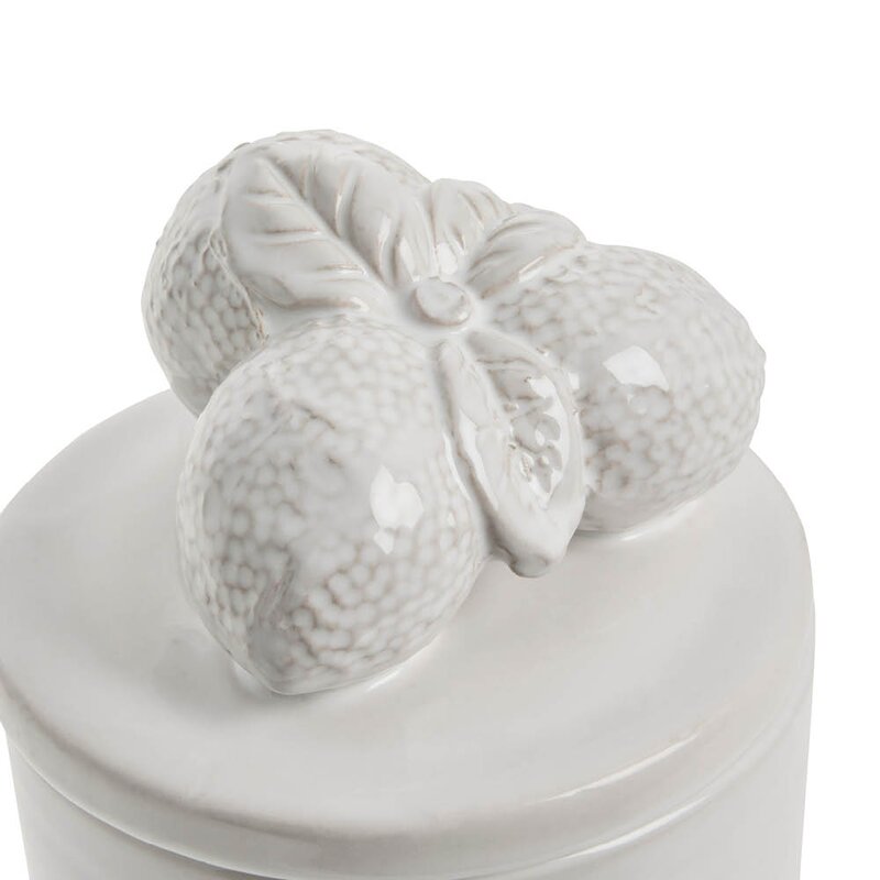 Lene Bjerre Limone krukke 16 cm hvit