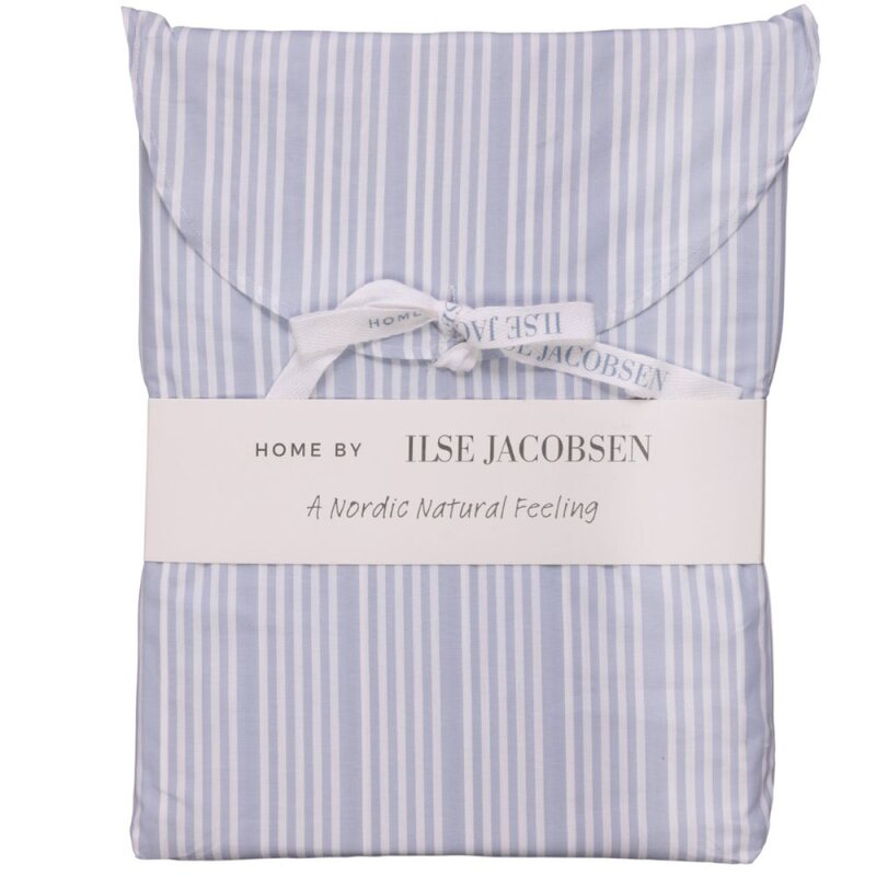 Home by Ilse Jacobsen Bedding Collection dynetrekk 140x200+63x60 cm powder blue stripes