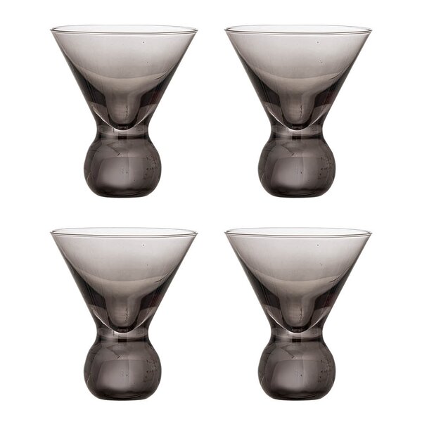 Bloomingville - Coctailglass Corliss 16,5 cl 4 stk grå