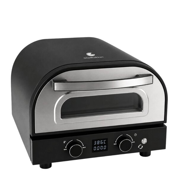 Gladkokken Elektrisk pizzaovn 2000W svart