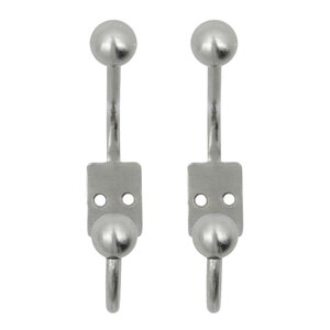House Doctor Ball dobbelknagg 13 cm 2 stk sølvfinish