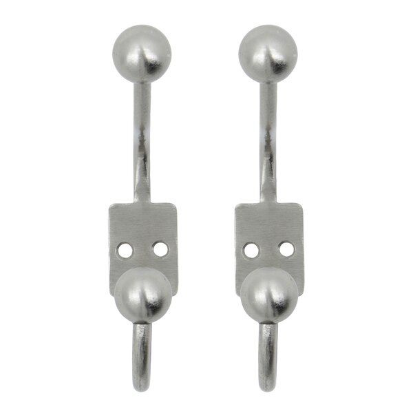 House Doctor Ball dobbelknagg 13 cm 2 stk sølvfinish