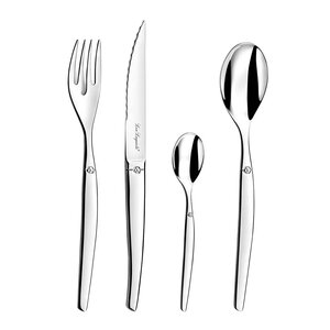 Lou Laguiole Jet bestikksett 24 deler mirror