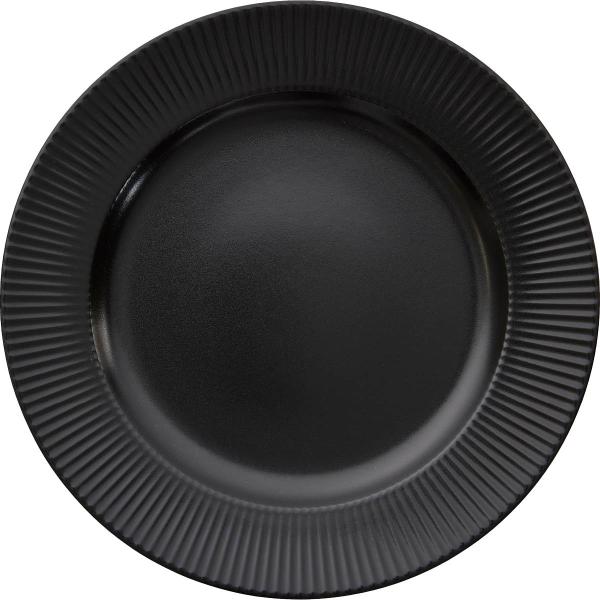 Aida Groovy stentøy middagstallerken 27 cm svart