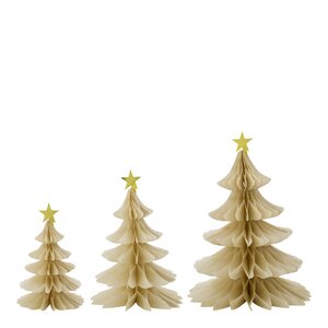 House Doctor Tree julepynt 3 stk elfenben