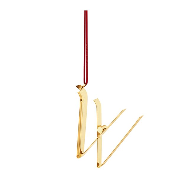 Georg Jensen Ornament pyntebokstav W gull