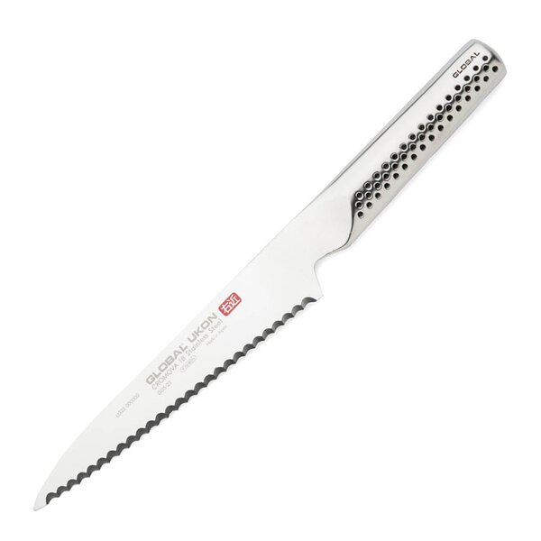 Global Ukon universalkniv bølgetannet 15 cm GUS-22