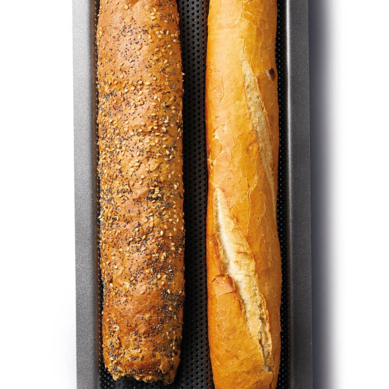 MasterClass Crusty Bake baguetteform 39x16 cm carbon grå