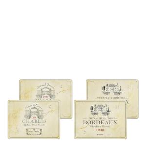 Pimpernel Vin de france bordbrikke 4 stk beige