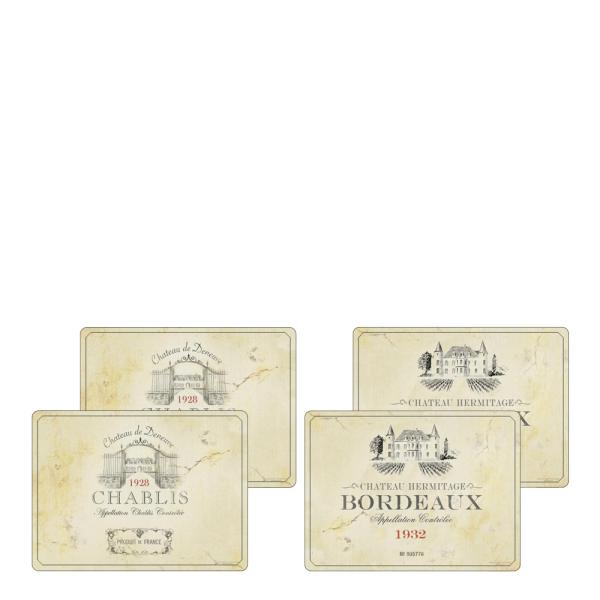 Pimpernel Vin de france bordbrikke 4 stk beige