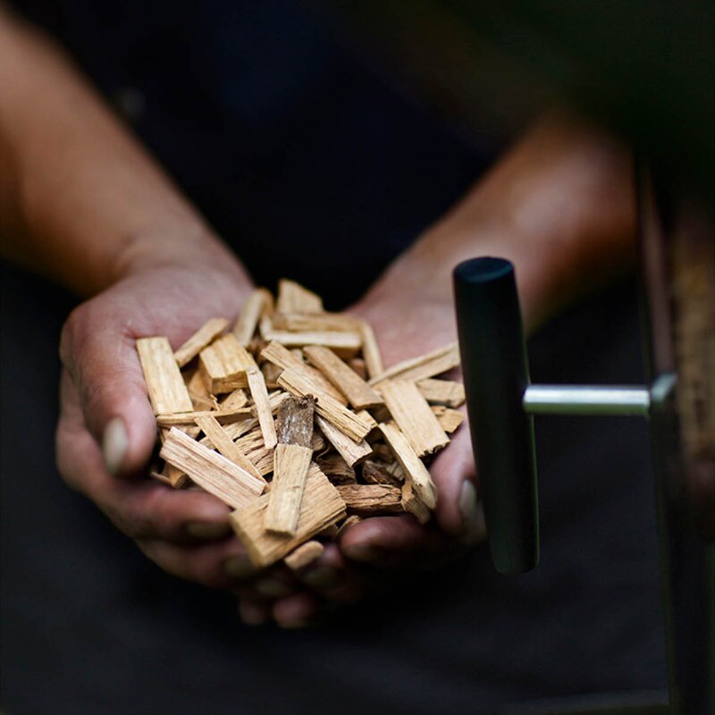 Rösle Røykspon i kirsebærtre 23x17 cm