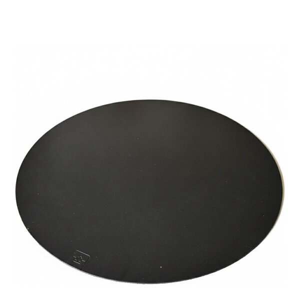 Nordan Home Bordbrikke i skinn rund 35 cm svart