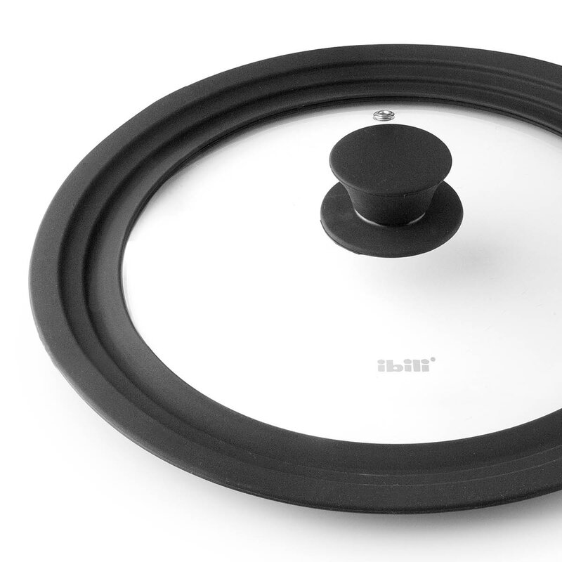 Ibili Universallokk 16-18-20 cm glass silikon