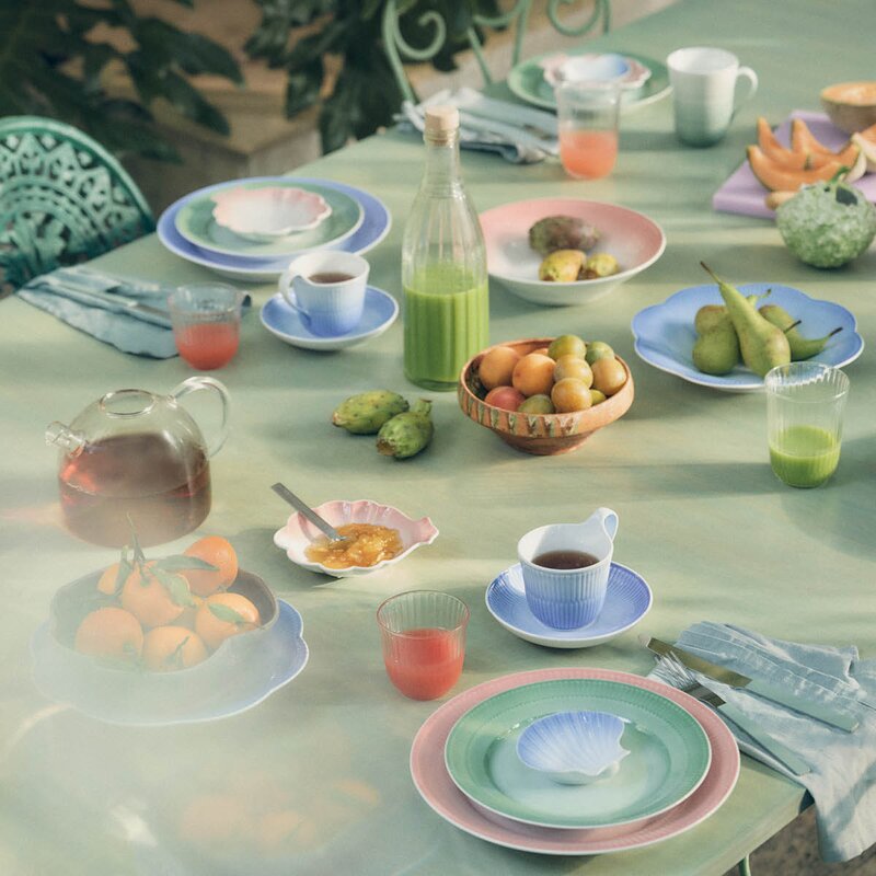 Royal Copenhagen Iris skjellformet asjett 10 cm blå