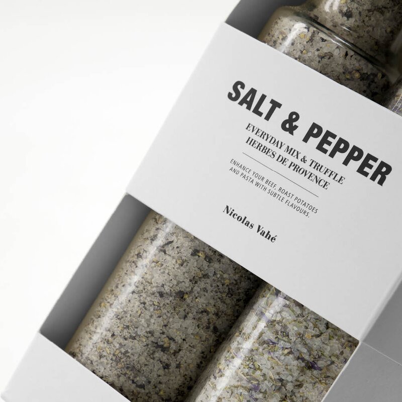 Nicolas Vahé Gaveeske salt everyday miks og trøffel + Herbes de Provence