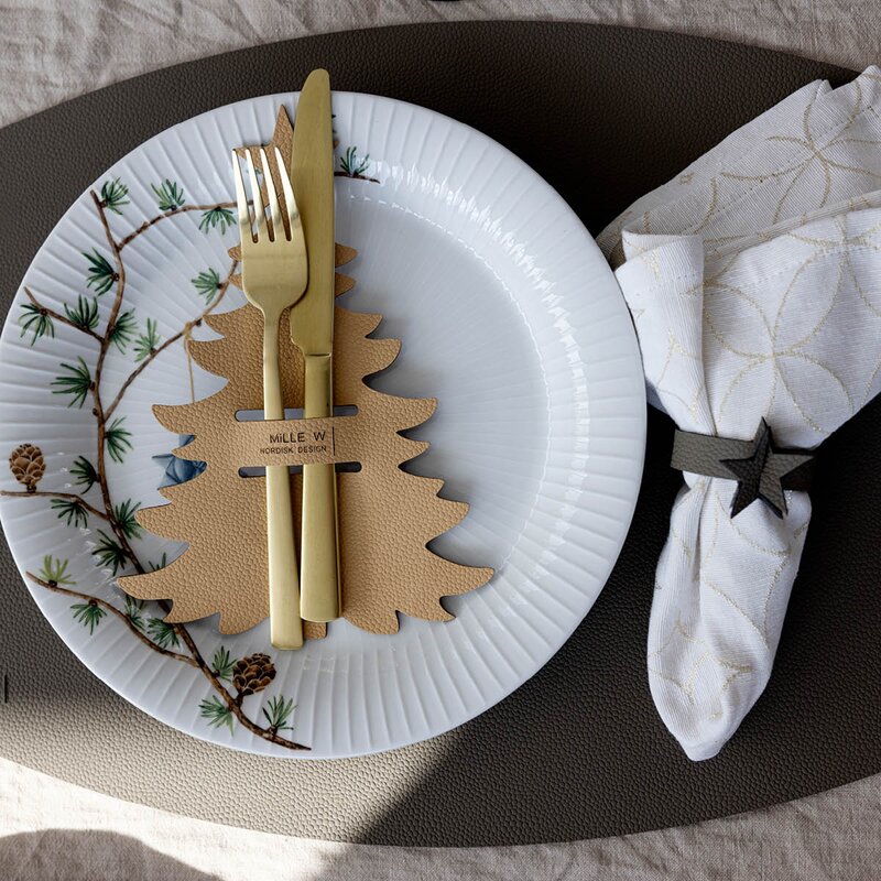 MiLLE W NORDISK DESIGN Ellips bordbrikke 45x35 cm grå