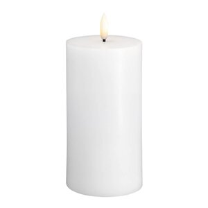 Moods & More Kubbelys LED 7,4x15 cm silk hvit