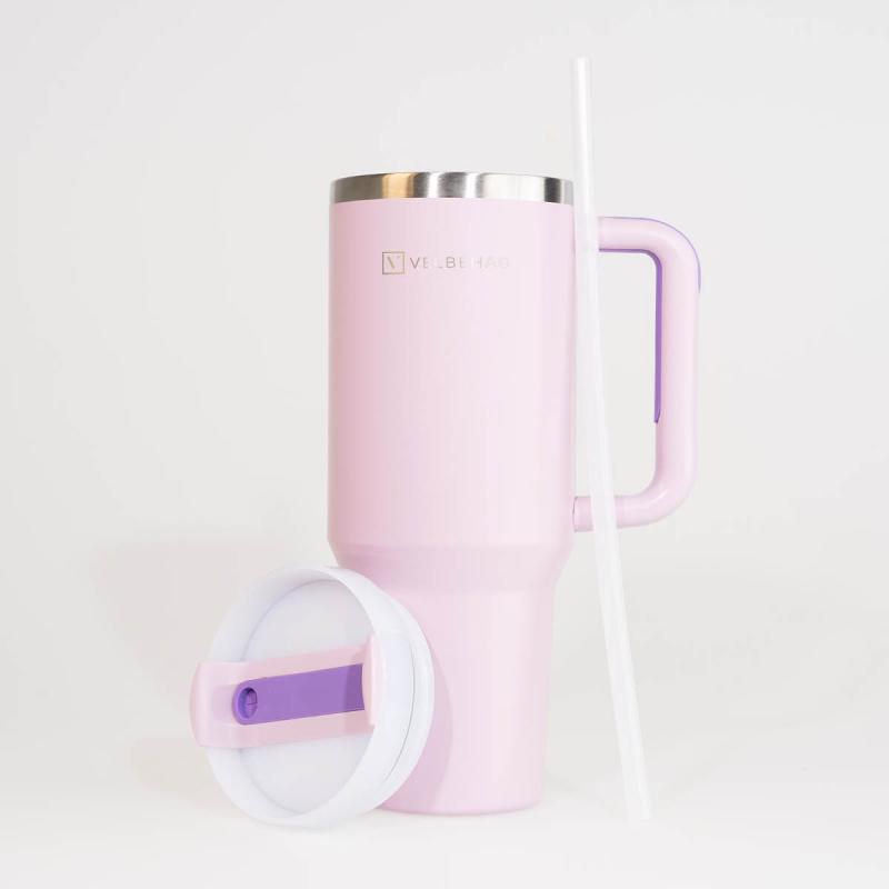 Velbehag The Tumbler med sugerør 1,2 L euphoria lys lilla