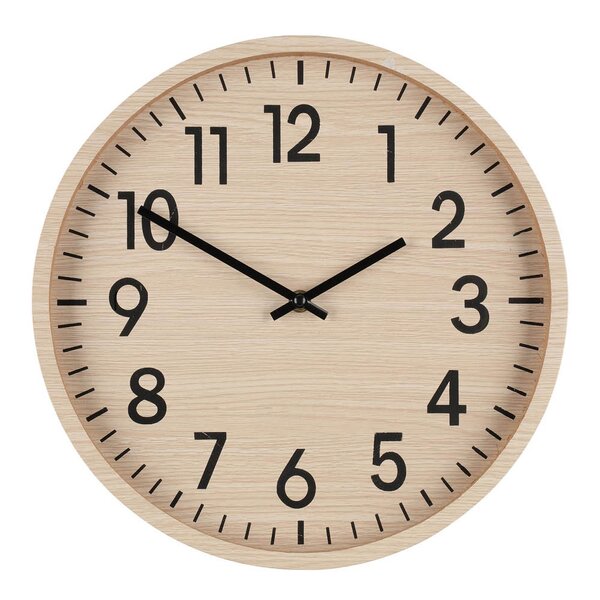 Pictureit Veggklokke 33 cm natur