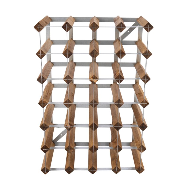The Swedish Wine Rack Factory Vinstativ 30 flasker montert lys eik