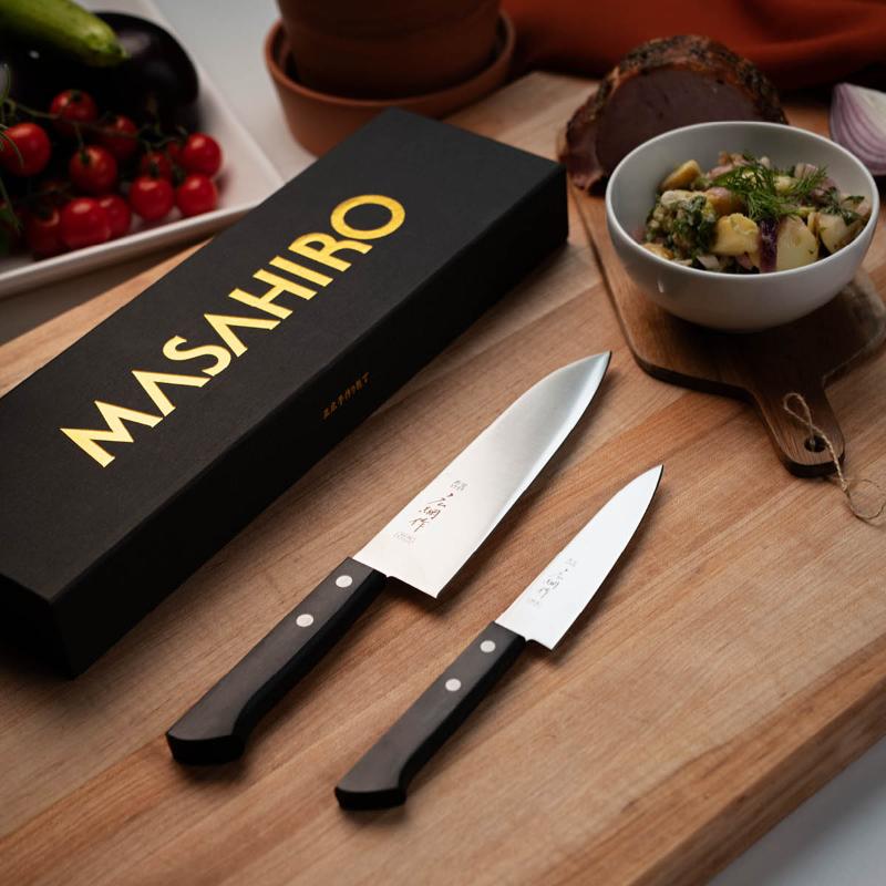 Masahiro MV kokkekniv 21 cm svart